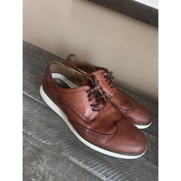 Cole Haan Men Original Grand Shortwing Ox Woodbury/Ivory C26471 US 10.5 M - Picture 2 of 6